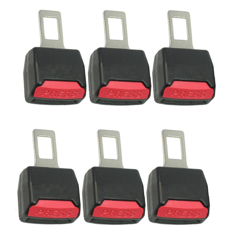 6x Adjustable Seat Belt Clip Extender Extension Safety Buckle Universal Car