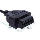 2PCS 16Pin To USB Port Charger Adapter Cable Connector Diagnostic Tools