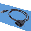 2PCS 16Pin To USB Port Charger Adapter Cable Connector Diagnostic Tools