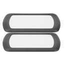 2PCS Black Clip on Car Sun Visor Vanity Mirror Sun-shading Cosmetic Mirror MTG