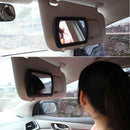 2PCS Black Clip on Car Sun Visor Vanity Mirror Sun-shading Cosmetic Mirror Autom