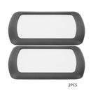 2PCS Black Clip on Car Sun Visor Vanity Mirror Sun-shading Cosmetic Mirror Autom