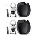 2 Sets Car Key Case Cover Fob Holder Carbon Fiber Smart For Mercedes-Benz