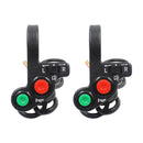 2 Pcs Black Motorcycle Turn Signal Horn Headlight Three-In-One Swich Mo MEQ