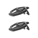 2 Pcs Cup Holder Black Multi-Function Fan With Air Outlet Foldable