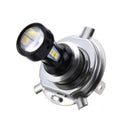 2 Pcs Motorcycle Headlight H4 LED Beam Head Light Lamp Bulb 6500K DC9V-32V