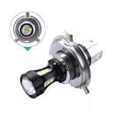 2 Pcs Motorcycle Headlight H4 LED Beam Head Light Lamp Bulb 6500K DC9V-32V