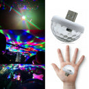 2Pcs USB LED Car Atmosphere Lamp Interior Ceiling Ambient White Light Projector