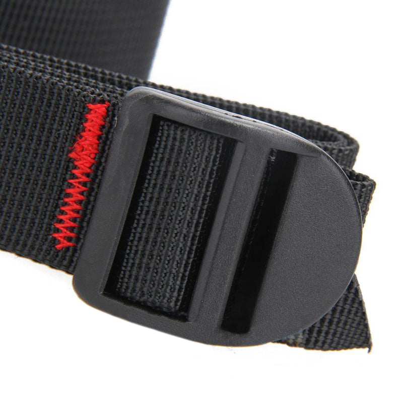 1.5m Nylon Cargo Tie down Luggage Lash Bag Belt Strap Cam Buckle Black