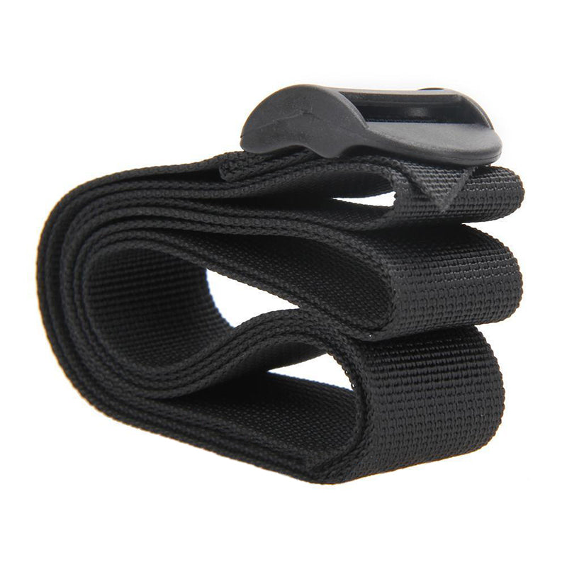 1.5m Nylon Cargo Tie down Luggage Lash Bag Belt Strap Cam Buckle Black