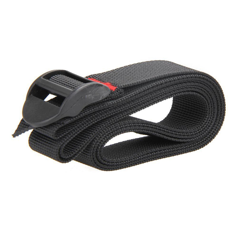 1.5m Nylon Cargo Tie down Luggage Lash Bag Belt Strap Cam Buckle Black