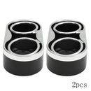 2x Water Cup Slot Non-Slip Carbon Fiber Look Mat Accessories Black Car Auto