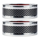 2x 5cm*1m Car Door Sill Scuff Plate Carbon Fiber Black Pedal Protector Strips