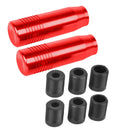 2 Sets Gear Stick Shift Knob Aluminum Red Car Handle Manual Shifter Le PST
