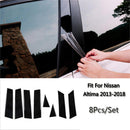 8Pc Polished Pillar Posts Door Window Trim Cover Fit For 2013-2018 Nissa AZJ