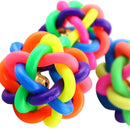 Dog Cat Puppy Pet Roller Ball Happy Jingle Bell Play Chew Fetch Bouncy ADC