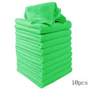 10x Microfiber Cleaning Detailing Cloths Wash Duster Towels Auto Car Soft Rag