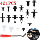 421pcs Car Body Push Pin Rivet Trim Panel Fastener Clip Moulding Assortment+Tool