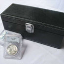 Storage Box Case Faux Leather For NGC PCGS ANACS Certified Coin Holders FNY
