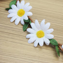 Boho Floral White Flower Festival Wedding Forehead Hair Head Band For Women