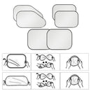 6pcs Window Foldable Sun Shade Visor Windshield Block Cover Car Front Rear Side