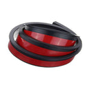 Black Car Fender Flare Wheel Eyebrow Protector Arch Trim Strip 4.5cmx1.5m nb