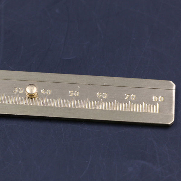 Mini Metal Brass Sliding Gauge Vernier Caliper Measure Measurement Pocket Tools