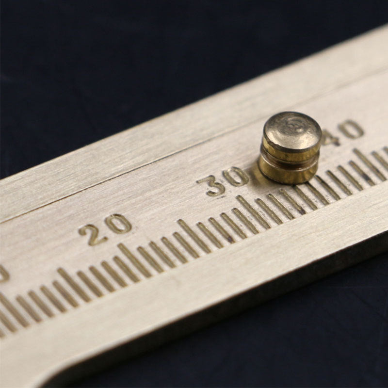 Mini Metal Brass Sliding Gauge Vernier Caliper Measure Measurement Pocket Tools