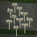 Wedding Table Numbers Set Wooden Timber Wooden Numbers Sticks 1-10 Numbers