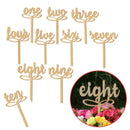 Wedding Table Numbers Set Wooden Timber Wooden Numbers Sticks 1-10 Numbers
