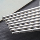 4 Pair Reusable Chopsticks 304 Metal Chinese Stainless Steel Chop Sticks CYX