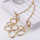 Women Alloy Choker Bib Charm Pendant Chain Statement Necklace Charm Jew JEZ