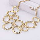 Women Alloy Choker Bib Charm Pendant Chain Statement Necklace Charm Jew JEZ