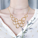 Women Alloy Choker Bib Charm Pendant Chain Statement Necklace Charm Jew JEZ
