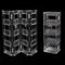 Beautify Earring Holder Clear Stand Jewellery Travel Foldable Display Organiser