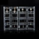 Beautify Earring Holder Clear Stand Jewellery Travel Foldable Display Organiser