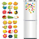 12 x Cute Baby Cartoon Fridge Magnet Wooden Animal Child Educational LSS