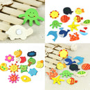 12Pcs Set Baby Kids Wooden Cartoon Animal Fridge Magnet Educational Kids Toys