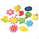 12Pcs Set Baby Kids Wooden Cartoon Animal Fridge Magnet Educational Kids Toys