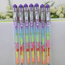 6 Colors  Kids Gel Pen  Shinning Refill Drawing Office Stationery