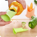 2 in 1 Pepper Corer Remover Vegetable Fruit Deseeder Pratical Home Kitchen Tool