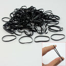 100x Black Rubber Hairband Rope Ponytail Holder Elastic Hair Band Accessory ISP