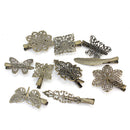 10x Different Style Alloy Hairclip Hair Clip Accessory Home Salon Styling Tools