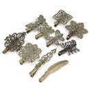 10x Different Style Alloy Hairclip Hair Clip Accessory Home Salon Styling Tools