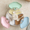 Spice Rack Storage Herbs Jar Kitchen Organizer Shelf Storage 3 Jars Rotati JUP