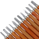 12Pcs Wood Carving Hand Chisel Tool Kit Set Wood working Professional  RHI