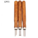 12Pcs Wood Carving Hand Chisel Tool Kit Set Wood working Professional  QIV