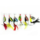 6 Pcs Hard Metal Fishing Lures Small Minnow Lure Bass Crank Bait Tackle YUL