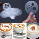 10pcs Coffee Cake Cupcake Plastic Stencil Template Mold Decoration DIY To BCE