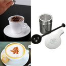 Chocolate Shaker Duster+16x Cappuccino Coffee Barista Stencils+Measure Spoon